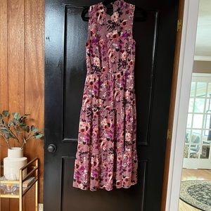 Lulus Floral Sleeveless Midi Dress